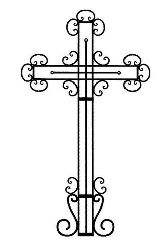 Крест на могилу КР-08