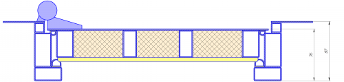 Металлическая дверь с МДФ 6мм двумя контурами уплотнения