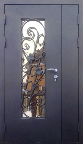 Кованая металлическая дверь ДМК-06