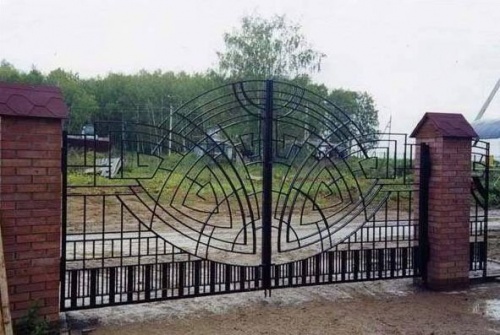 Ворота кованые прозрачные ВР-1